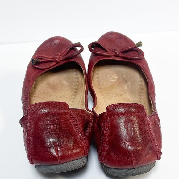 Burgundy/Red/Wine FRYE Ballet Flats Size 8 - Picture 4 of 7